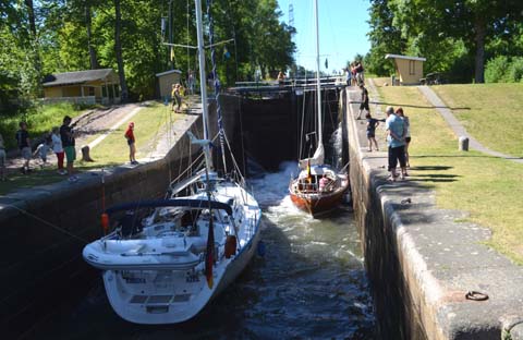 Der Göta Kanal in Berg