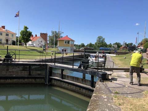 Schleuse am Göta Kanal