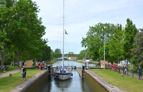 Der Göta Kanal bei Sjötorp